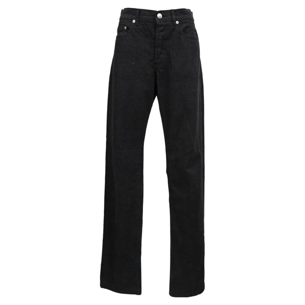 A.P.C. Straight Leg Jeans in Black Cotton